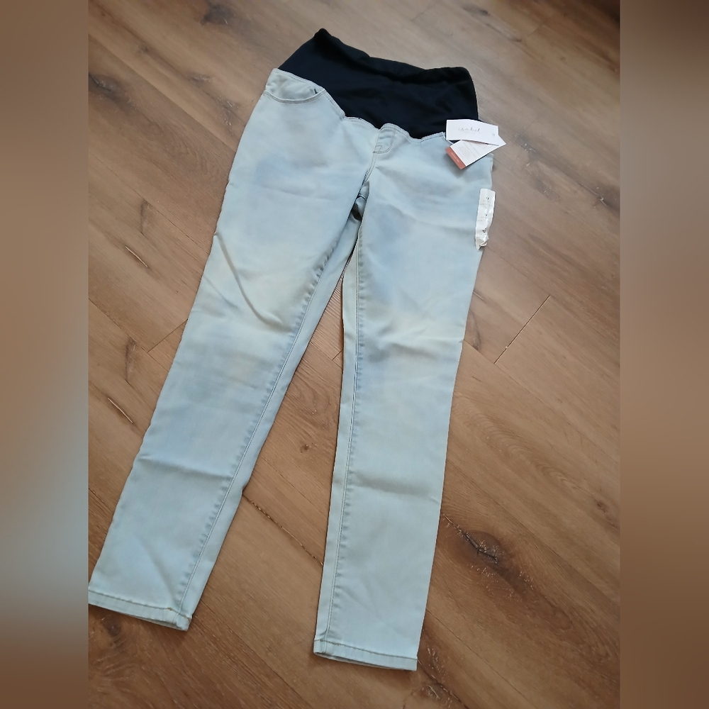Isabel Maternity by Ingrid & Isabel Soft Blue Skinny Jeans